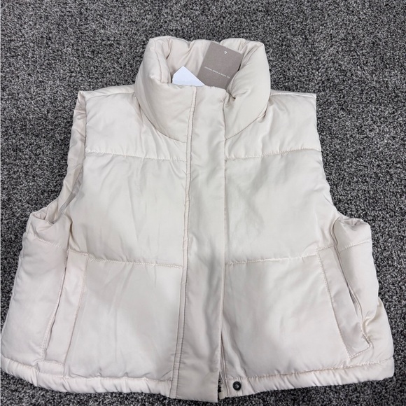 Thread & Supply Jackets & Blazers - Thread & Supply Off-White Quilted Puffer Vest